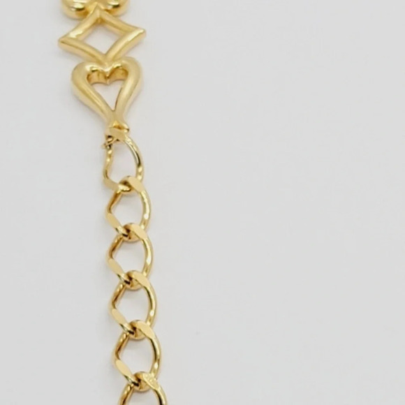 NWOT Gold Tone Fashion Statement Necklace 31" Long - Picture 2 of 3